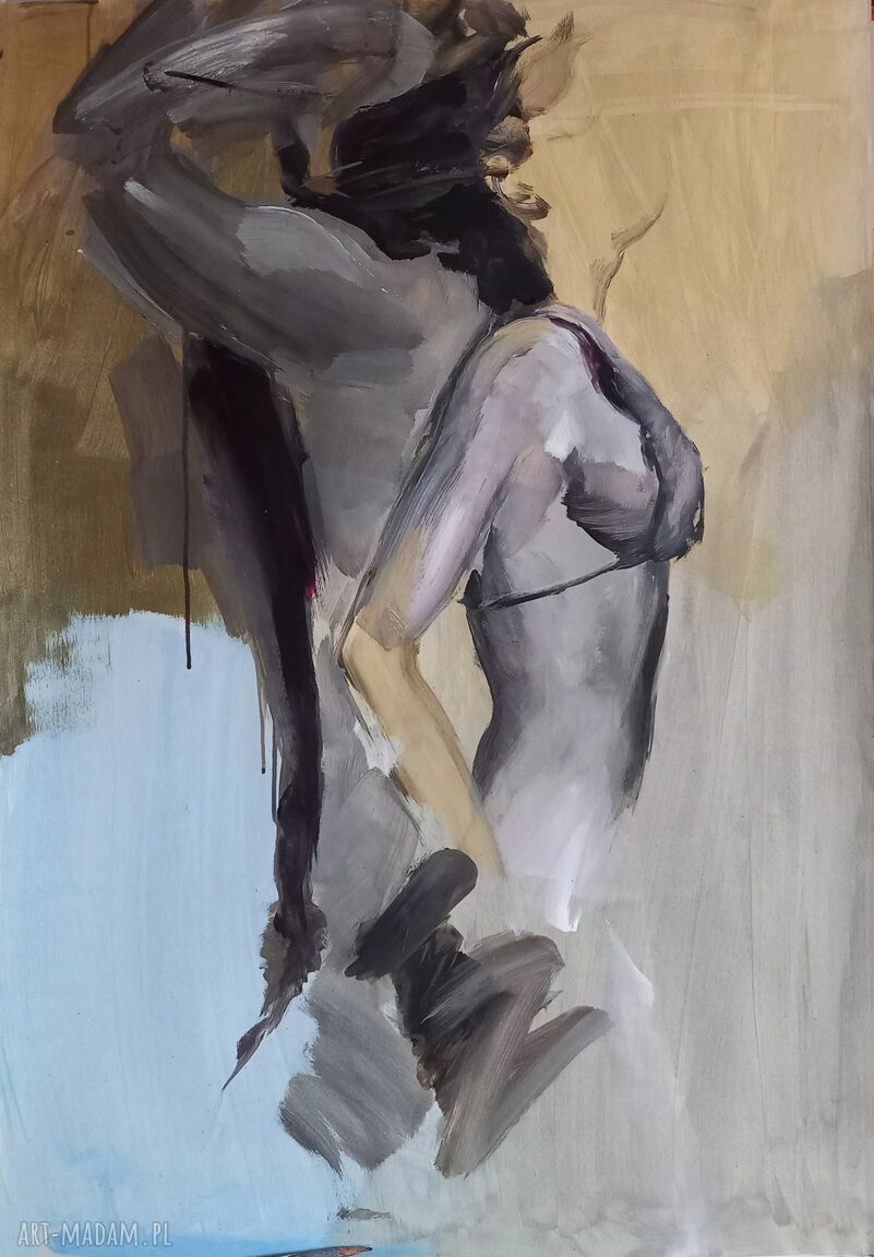 Lovers 100x70 cm - obraz miłość do salonu, grafika para kochanków