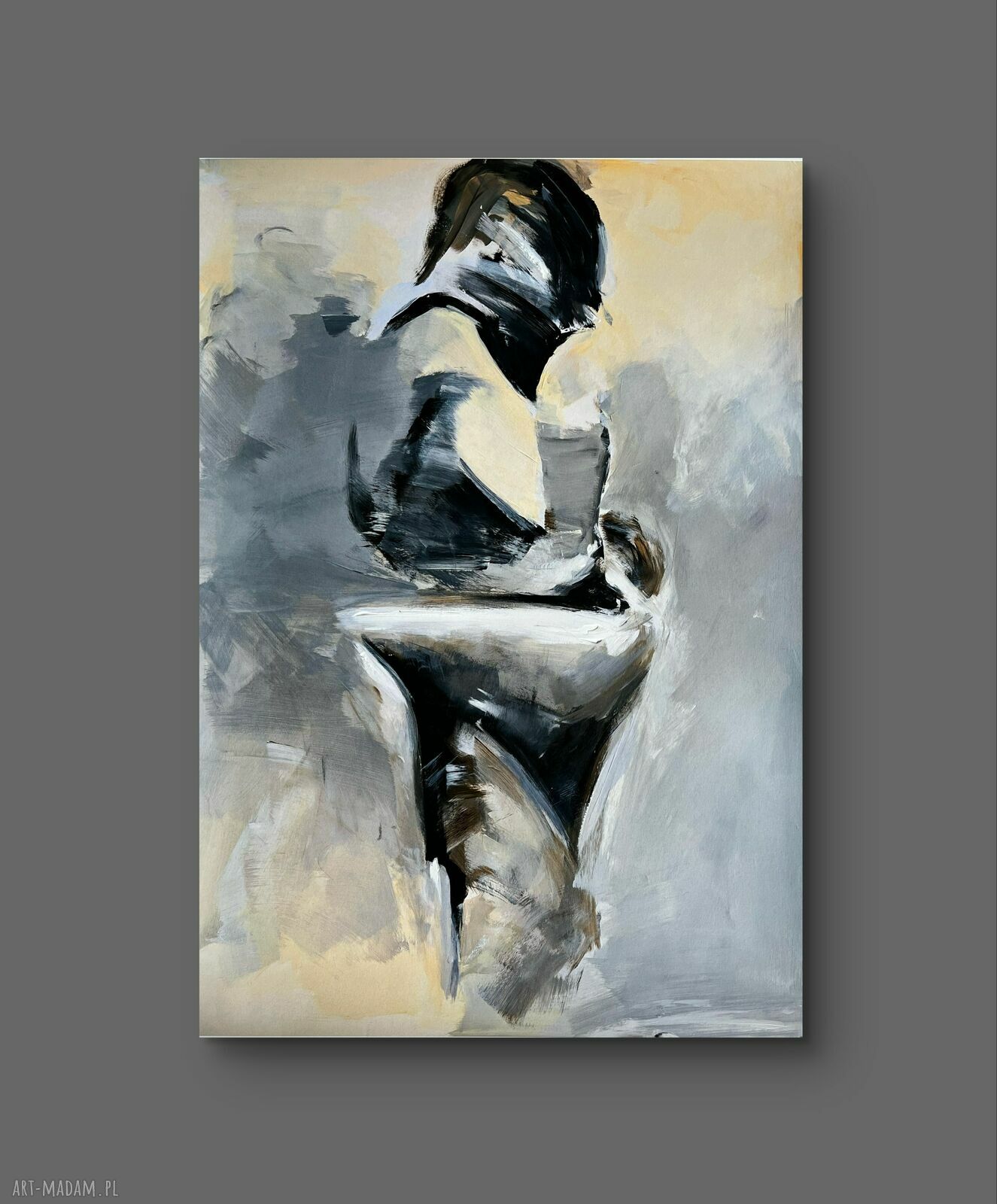 Lovers 120x70 - duży obraz pastelowy do sypialni i salonu