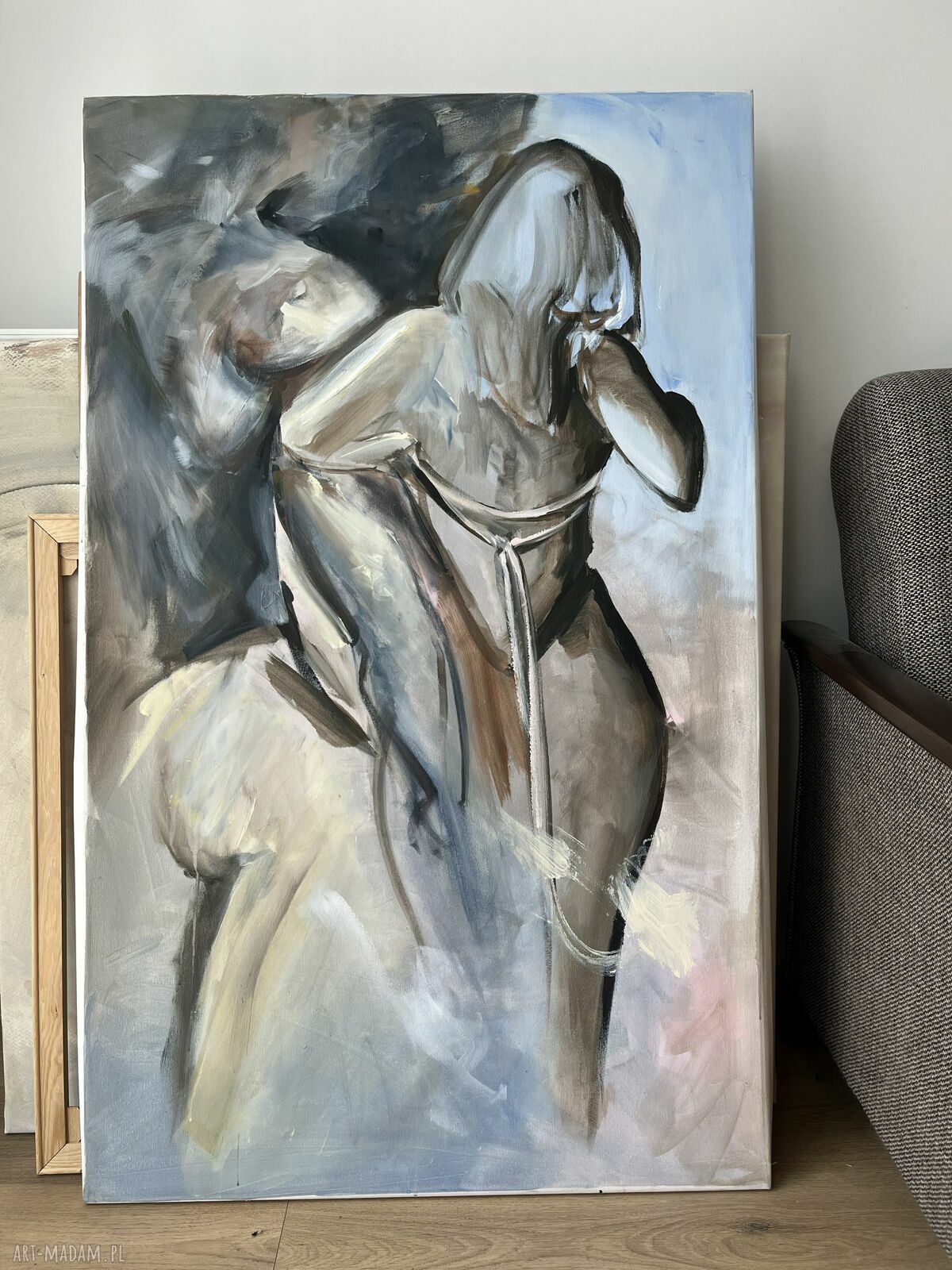 Lovers - obraz na płótnie do sypialni 120x80 cm
