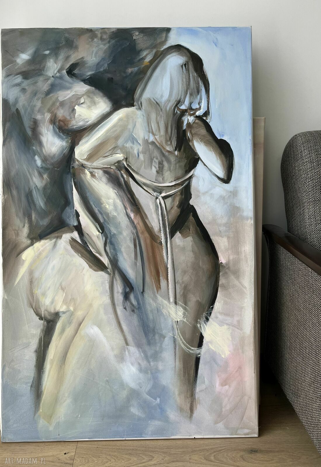 Lovers - obraz na płótnie do sypialni 120x80 cm