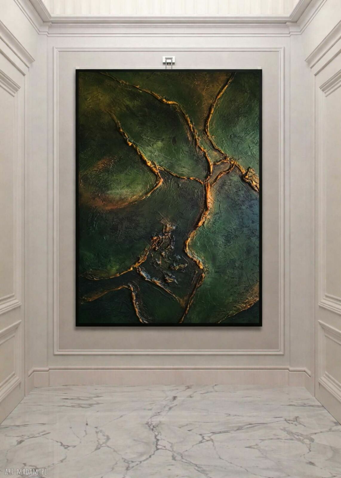 Luksusowa dekoracja na ścianę 100x150 cm - obraz strukturalny do salonu