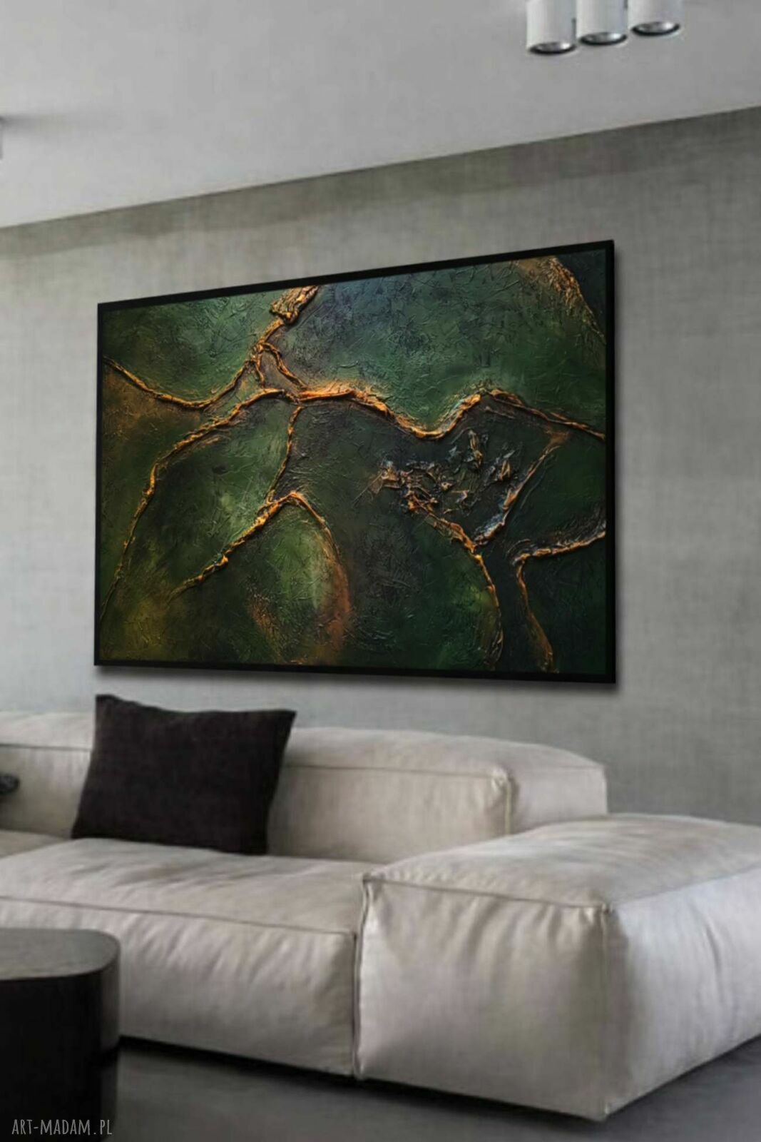 Luksusowa dekoracja na ścianę 100x150 cm - obraz strukturalny do salonu