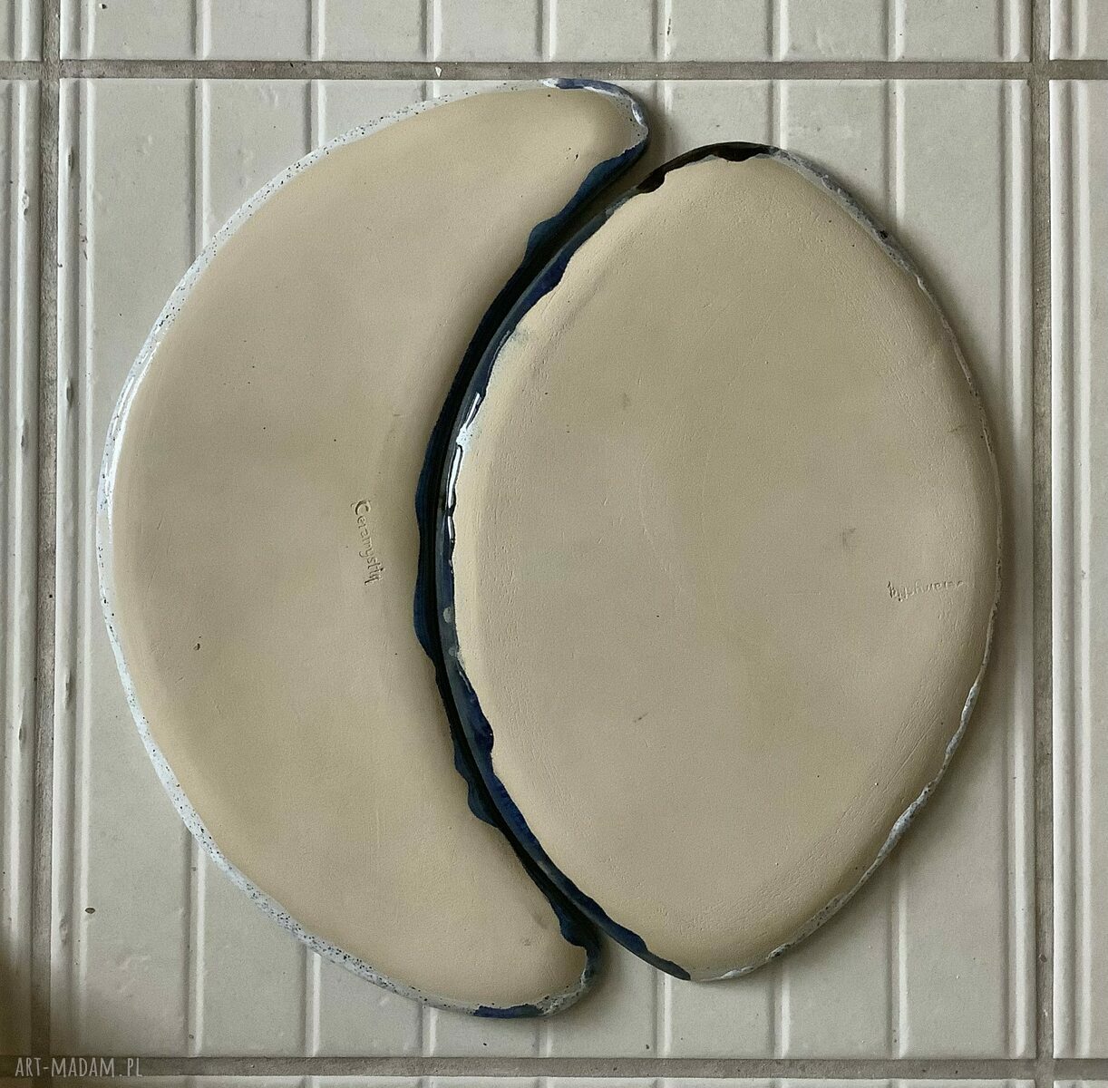 Komplet „Luna4” - ceramiczne talerze księżycowe, które robią klimat przy stole