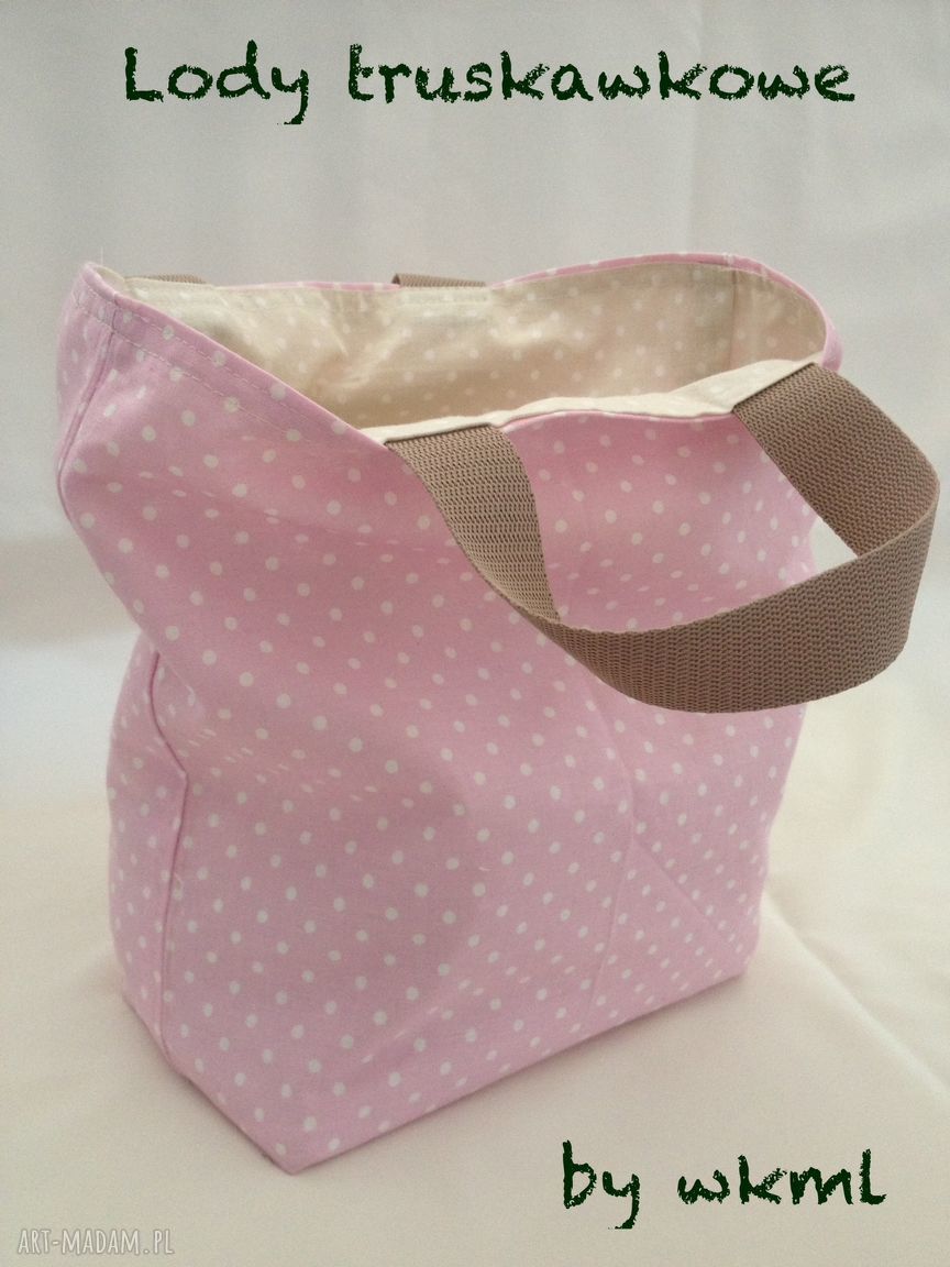 Lunchbag Truskawkowe Lody - torba na drugie śniadanie