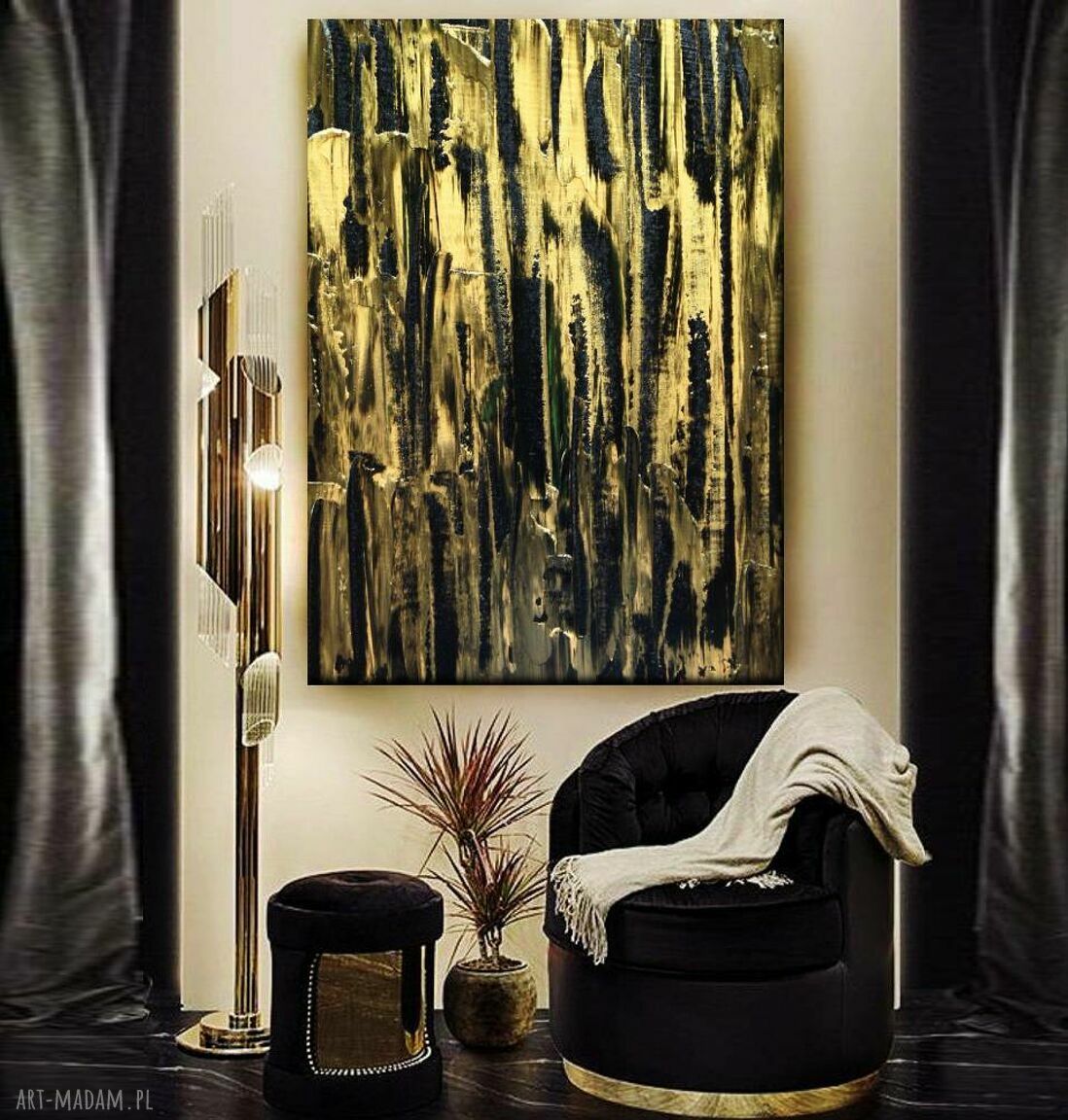 LUXXU - Wielkoformatowy obraz abstrakcyjny na płótnie 100x150 art&texture