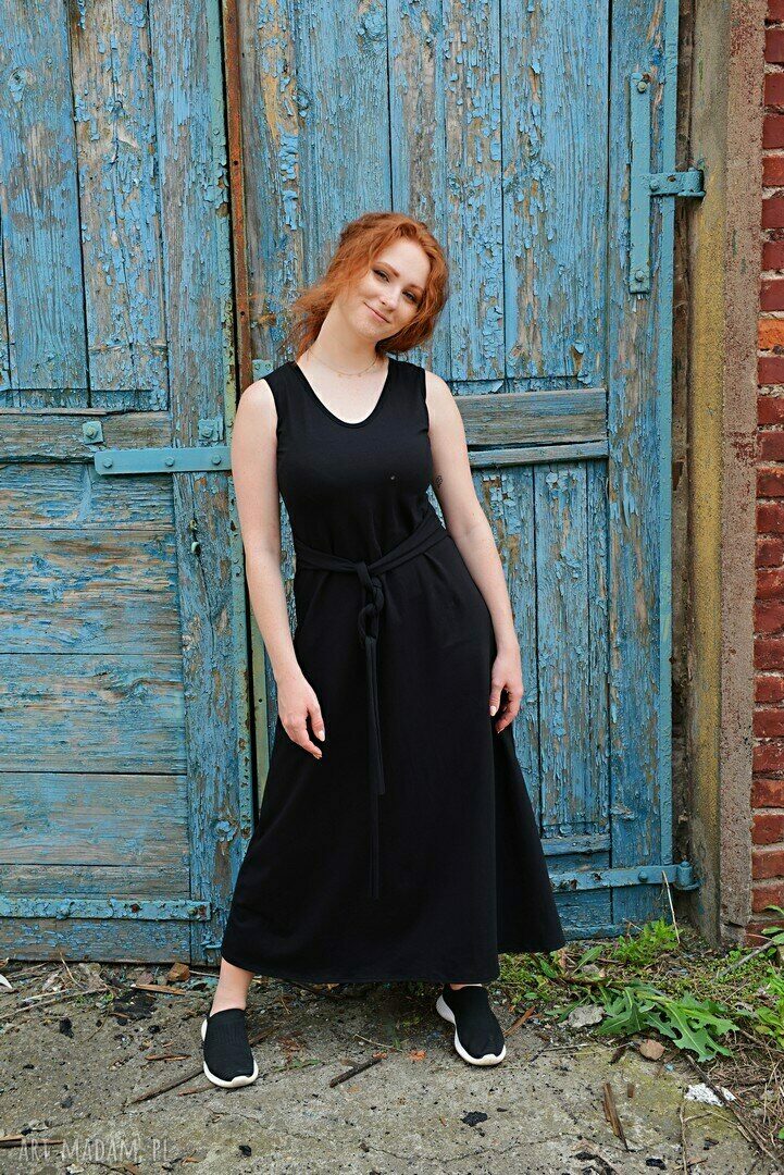 Luźna romantyczna sukienka bawełniana na ramiączkach Navaho Clothing