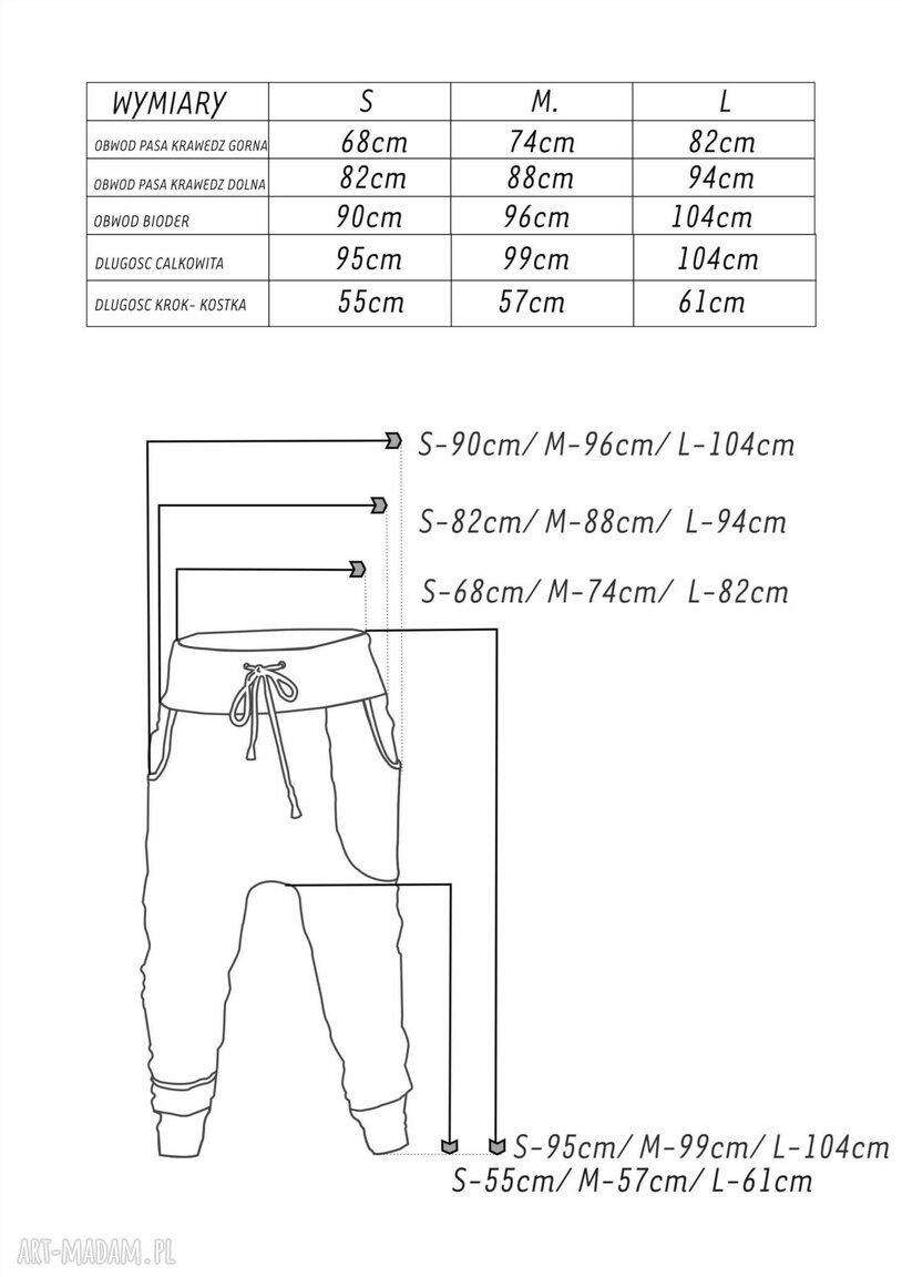 M Spodnie Gwiazdy damskie - baggy pants