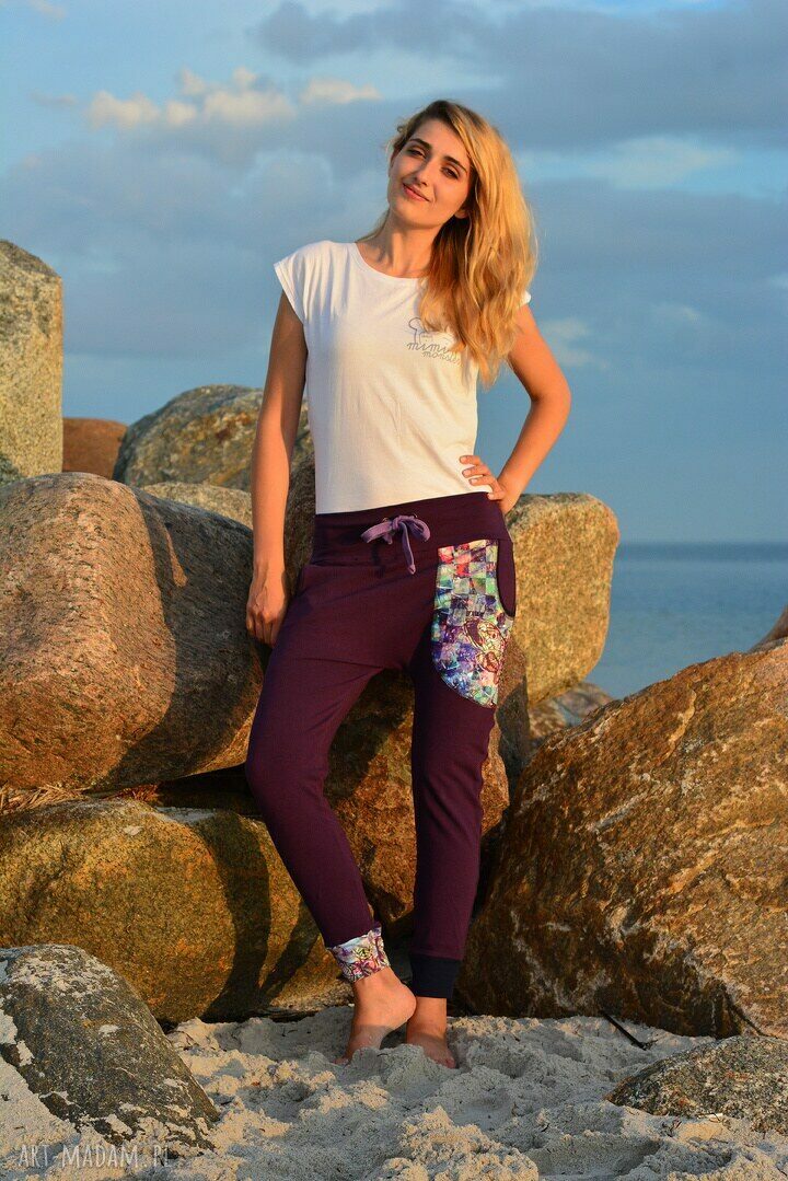 M Spodnie Nocny Motyl damskie - baggy pants