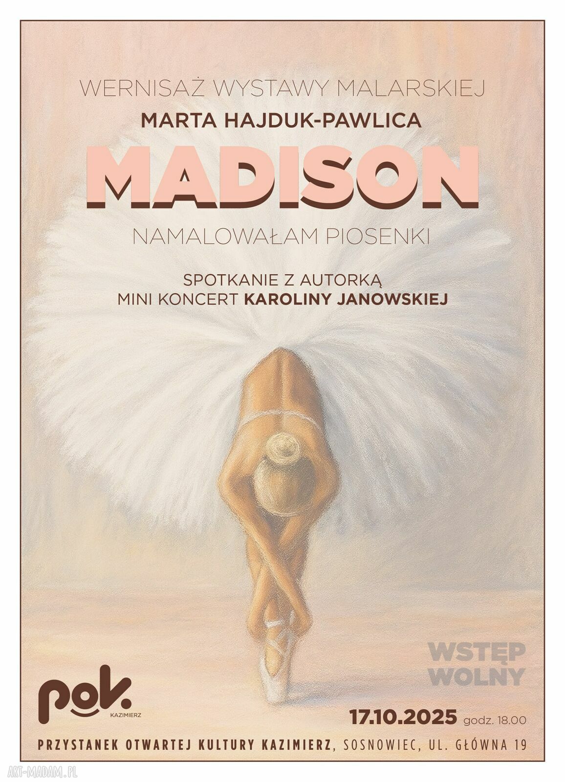 Madison - obraz z cyklu „Madison. Namalowałam piosenki”