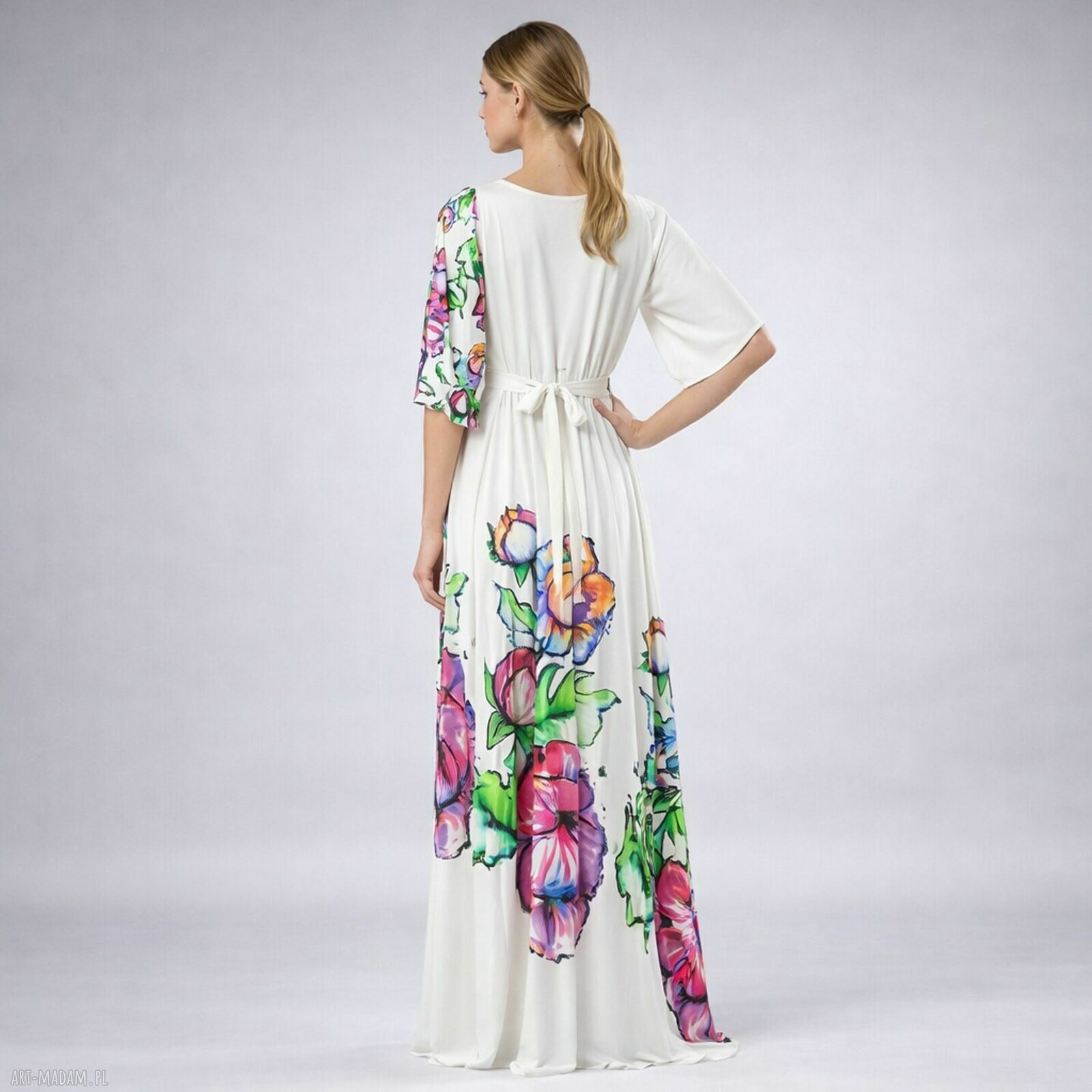 Magdalena Maxi Flower - suknia ślubna maxi w kwiaty