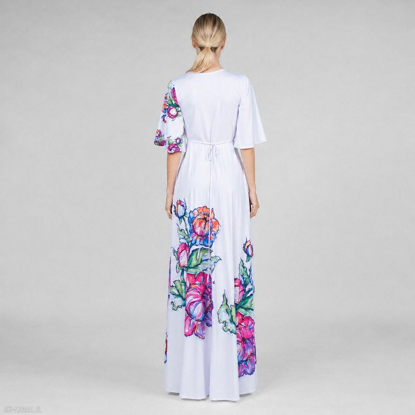 Magdalena Maxi Flower - suknia ślubna z kwiatem (maxi)