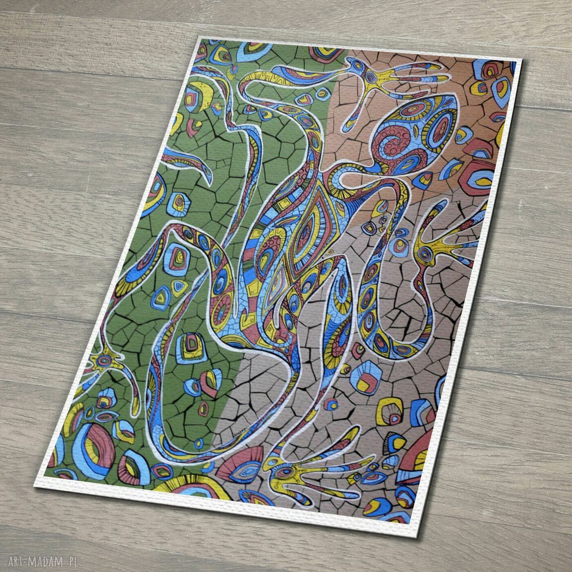 Magia ruchu. Plakat Marina Czajkowska - kolorowa dekoracja ścienna