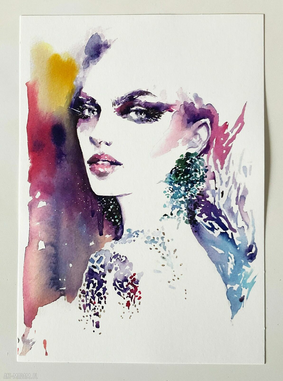 Magic - grafika akwarelowa A4 dla fanek mody i beauty