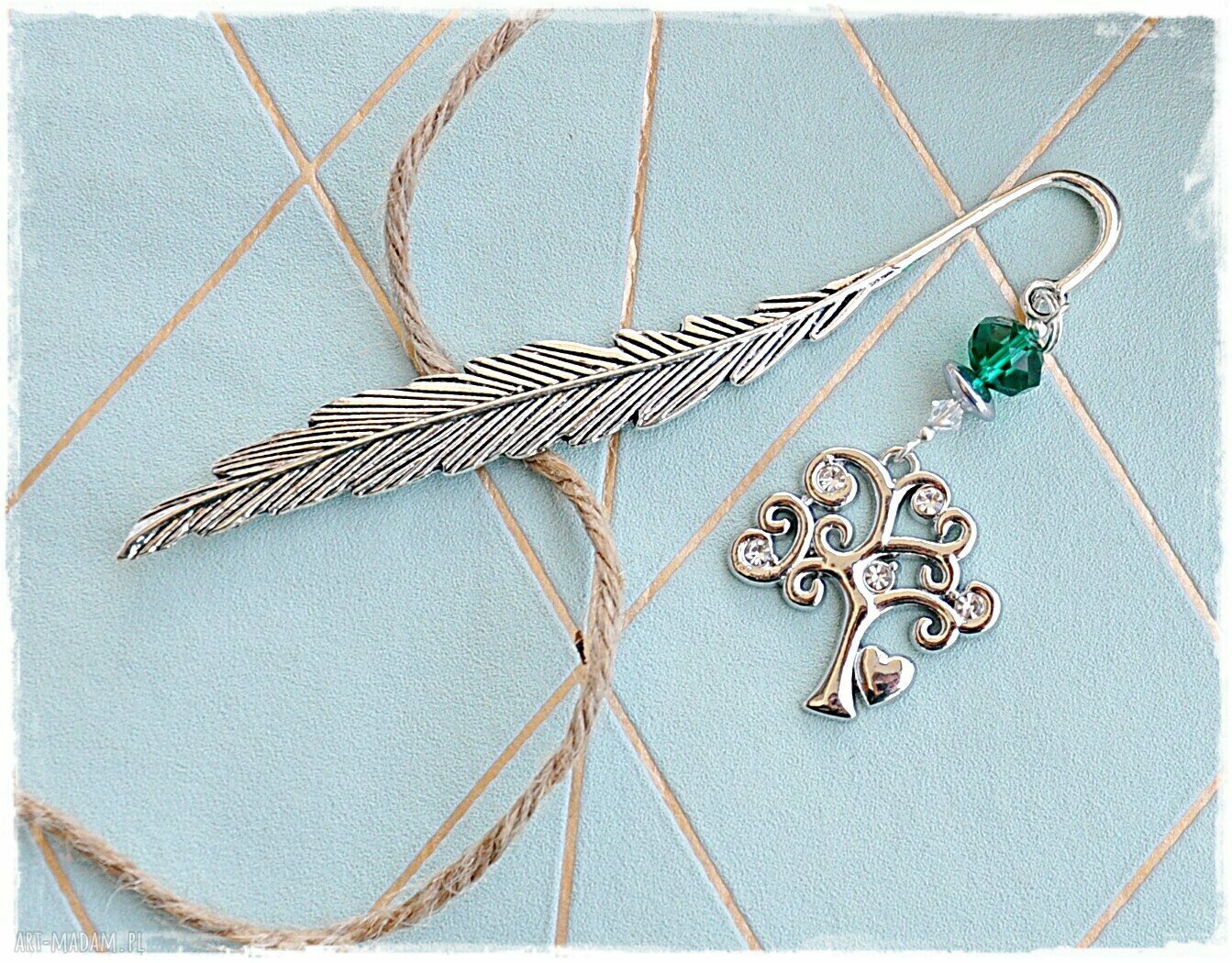Magiczne Drzewo zakładka do książki Hand Made