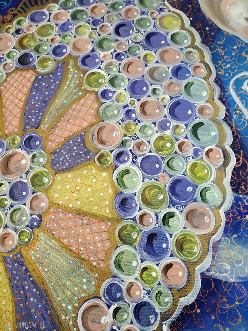 Magiczne gwiazdy Anioła Stróża - obraz giclee na płótnie Canvas