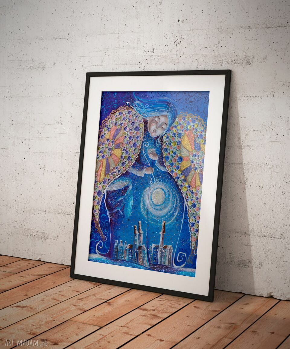 Magiczne gwiazdy Anioła Stróża - plakat Marina Czajkowska (4mara)