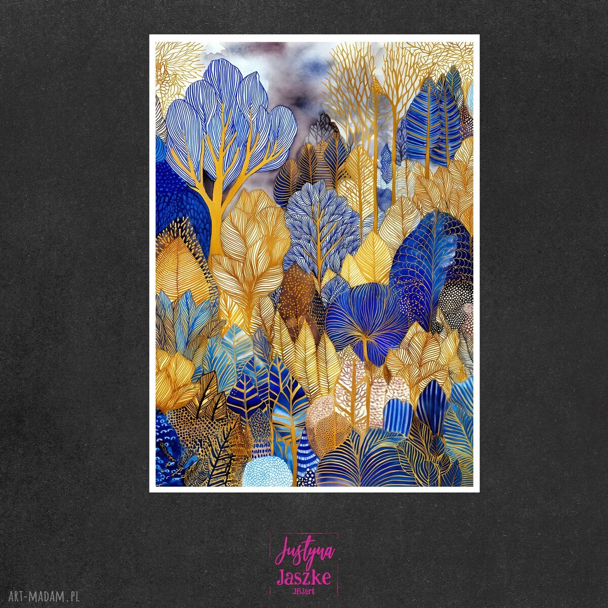Magiczny las - zestaw 9 grafik 13x18 cm Justyna Jaszke