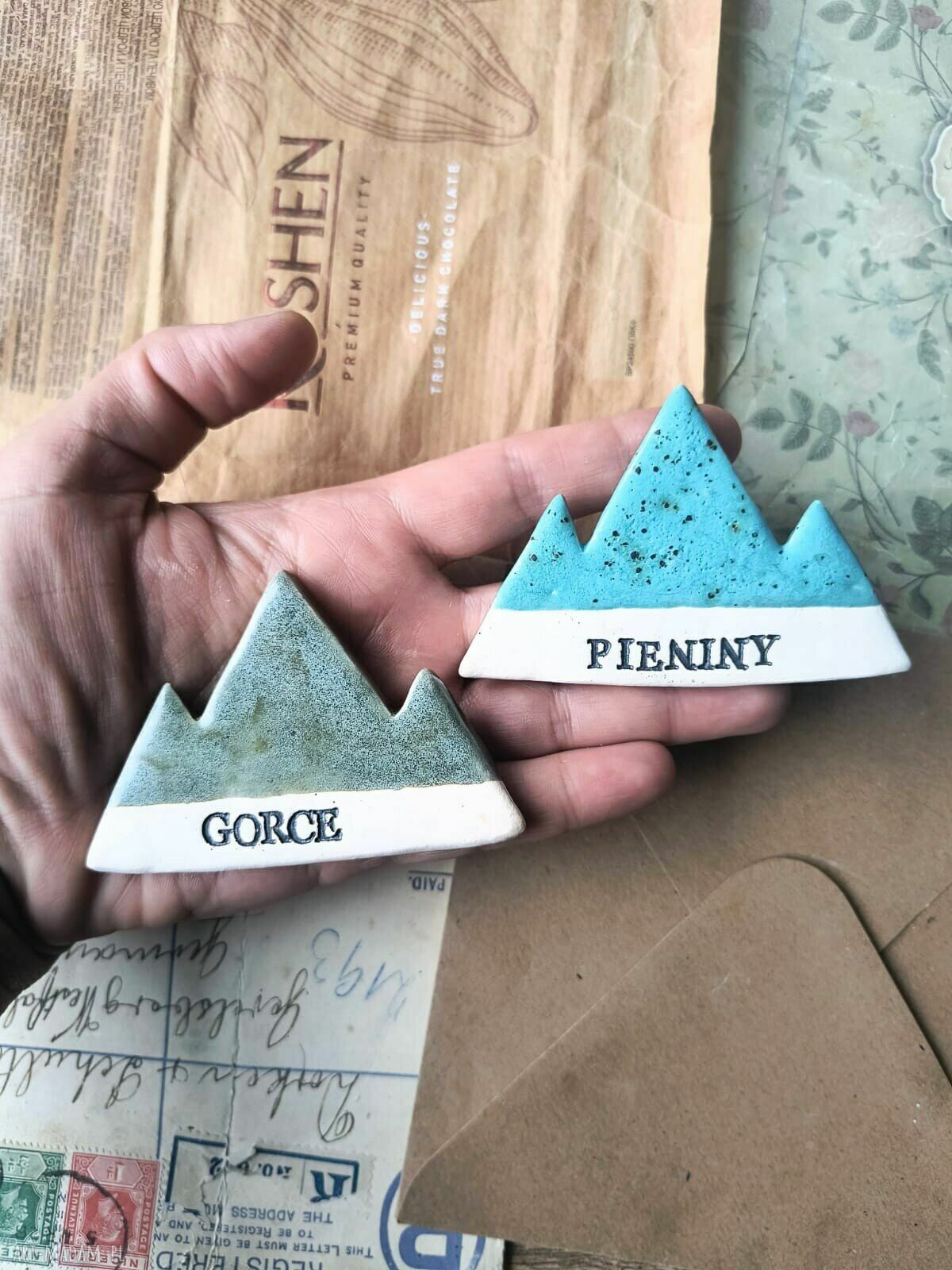 Magnesy górskie II - ceramiczne szczyty handmade