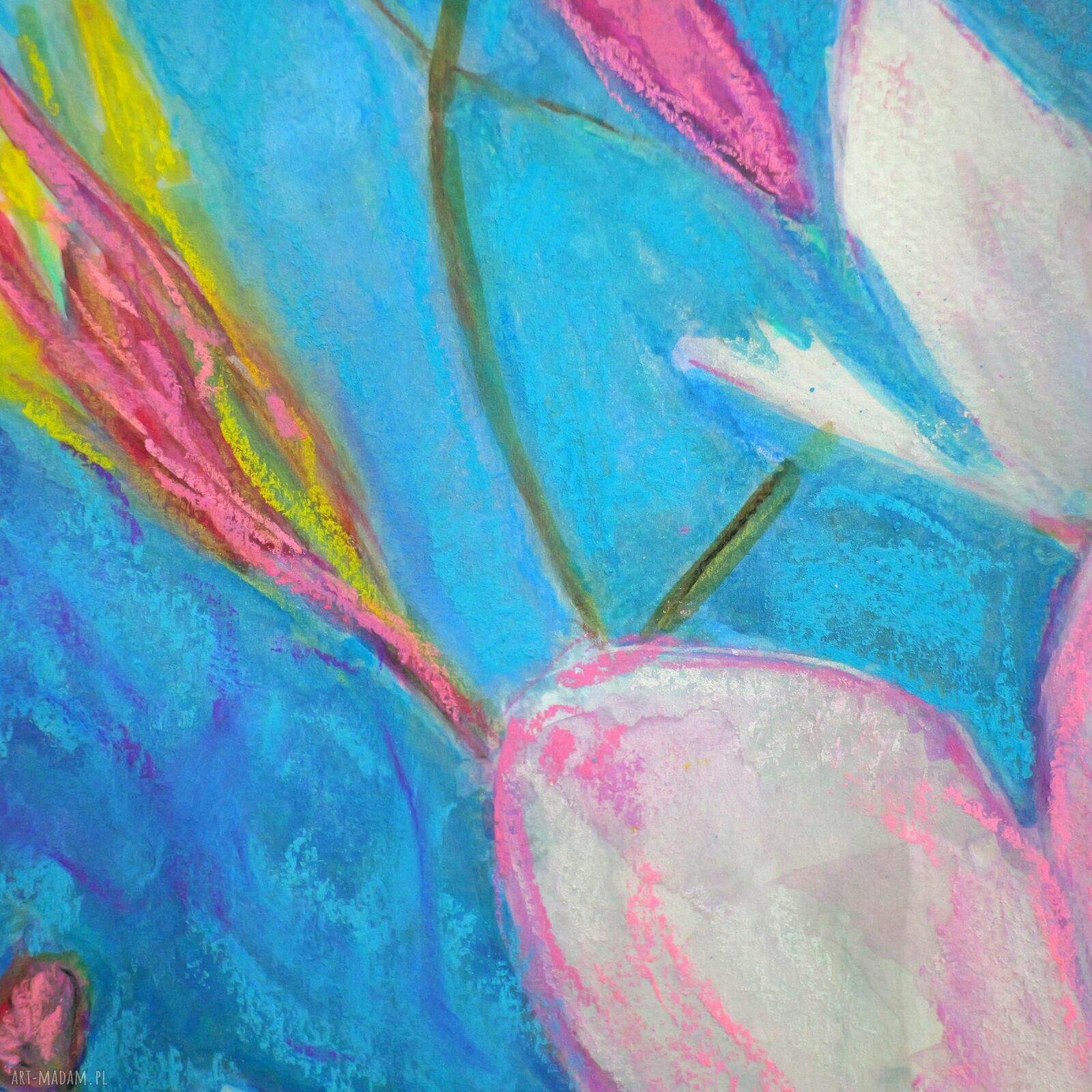 Arezzo 6 - wielokolorowy obraz na płótnie 70x100 cm