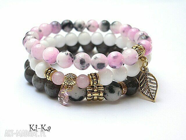 Magnolie 2014 set jadeity marmur swarovski kamienie komplet