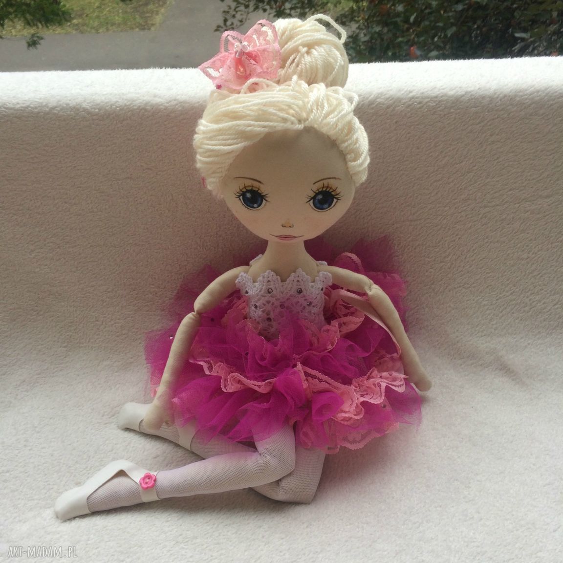Maja - lalka ręcznie wykonana baletnica 56 cm