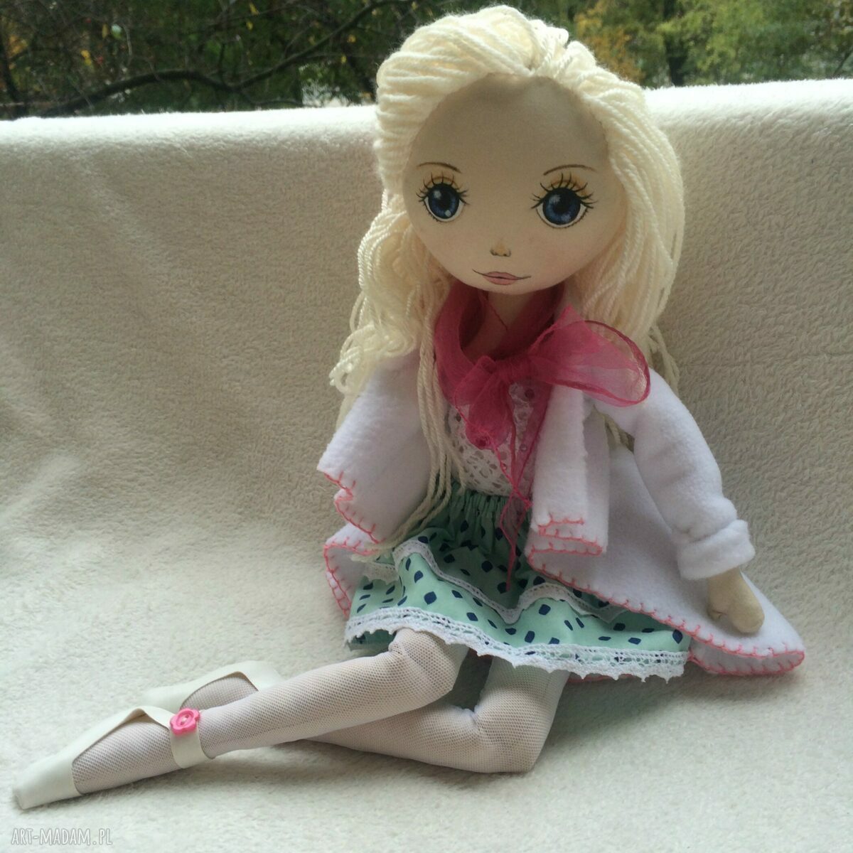 Maja - lalka ręcznie wykonana baletnica 56 cm