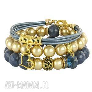 majsa 3 - navy blue & gold l215