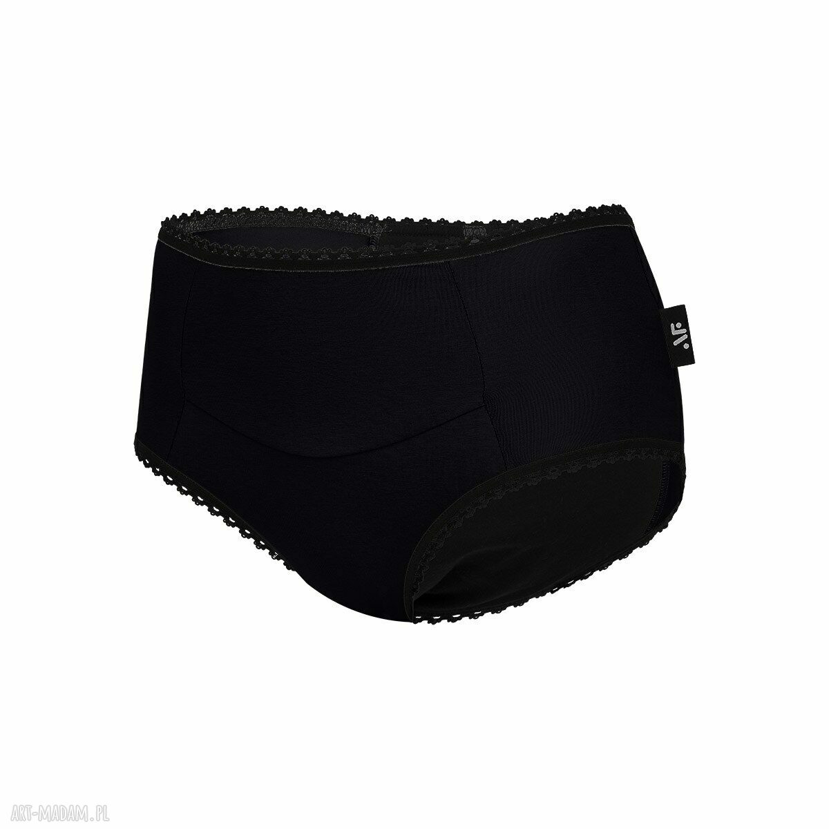 Majtki menstruacyjne BLACK - Medium: oddychająca ochrona, wygoda każdego dnia