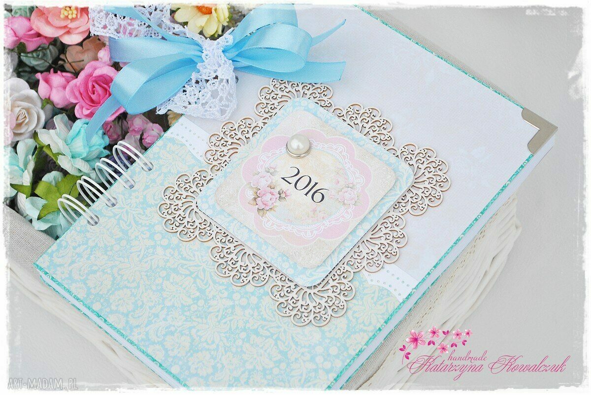 Ręcznie robiony kalendarz scrapbooking na 2016 - Makama2