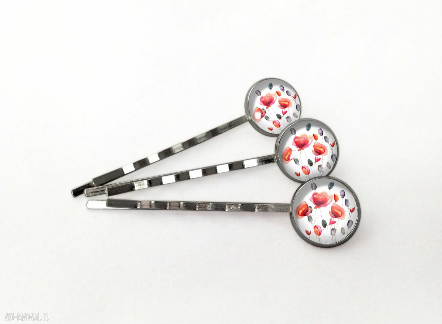 Maki wsuwki włosów makami spinki włosy ozdobne komplet trzech