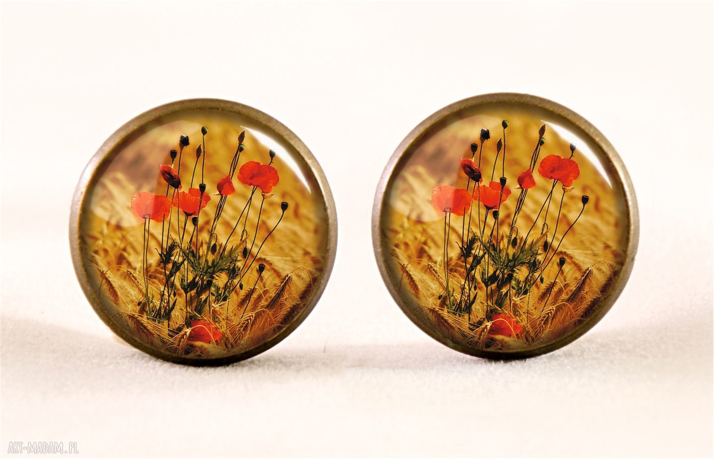 naszyjniki: Maki Medalion z łańcuszkiem HandMade