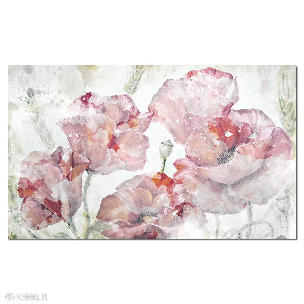 Obraz „Maki” 120x70 cm - idealny do białego wnętrza
