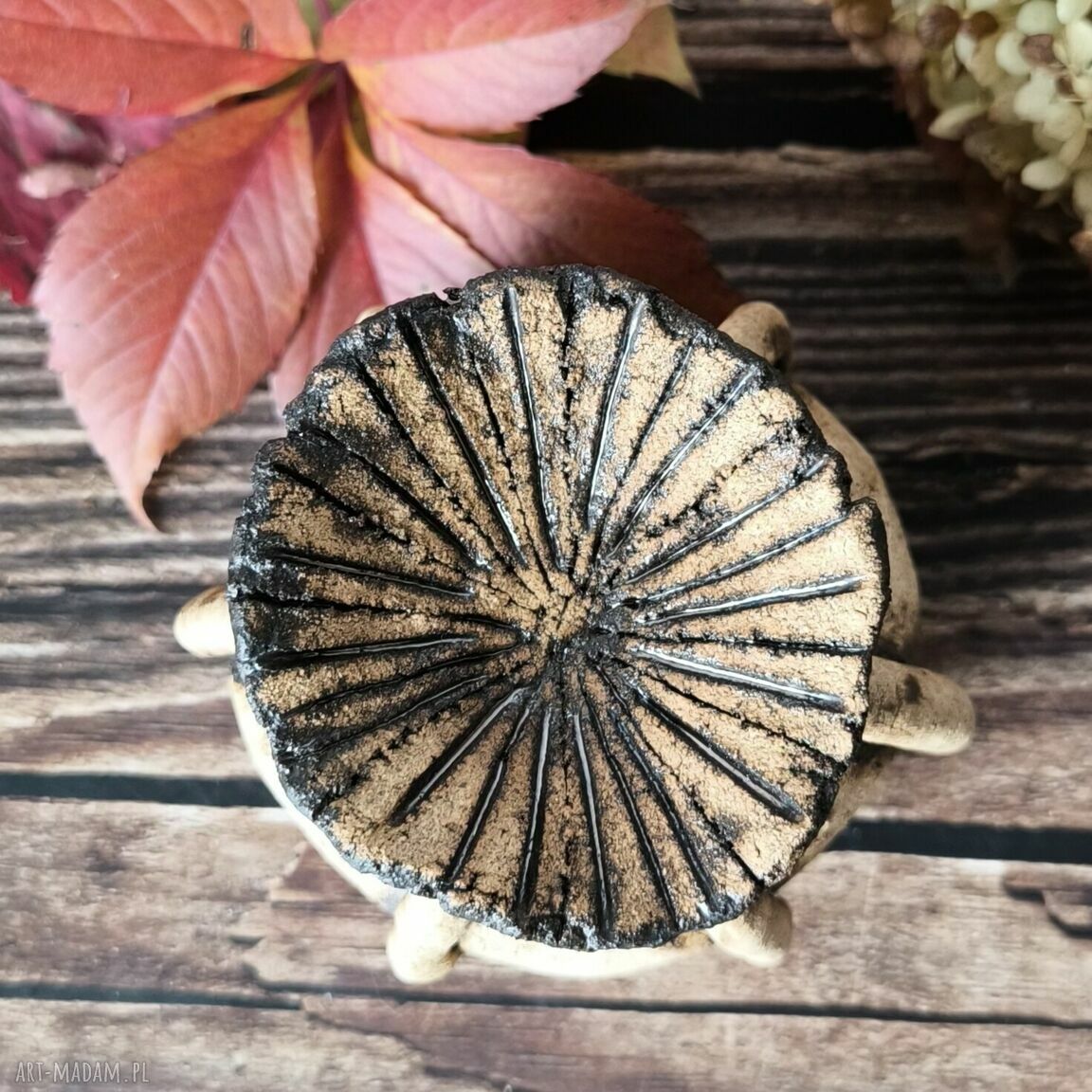 Makówka XL nr 1 - mini rzeźba figurka ceramiczna