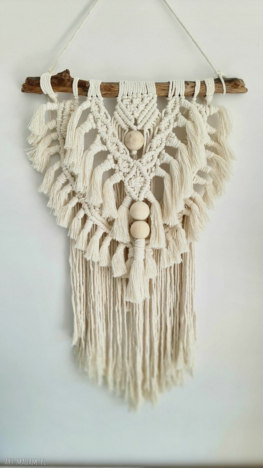 Makrama naturalna Bajmmag - ręcznie pleciona dekoracja boho 71 cm