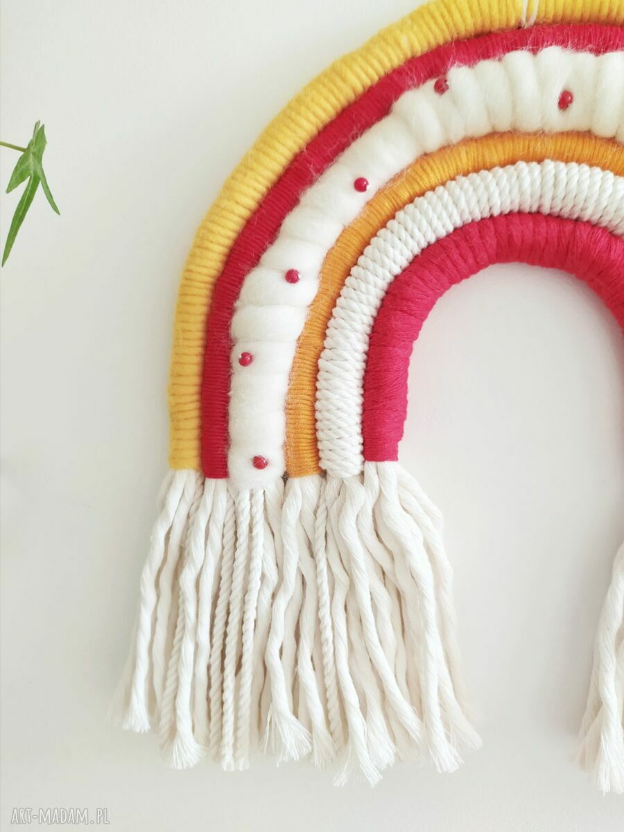 Makrama tęcza do pokoju dziecka - boho handmade