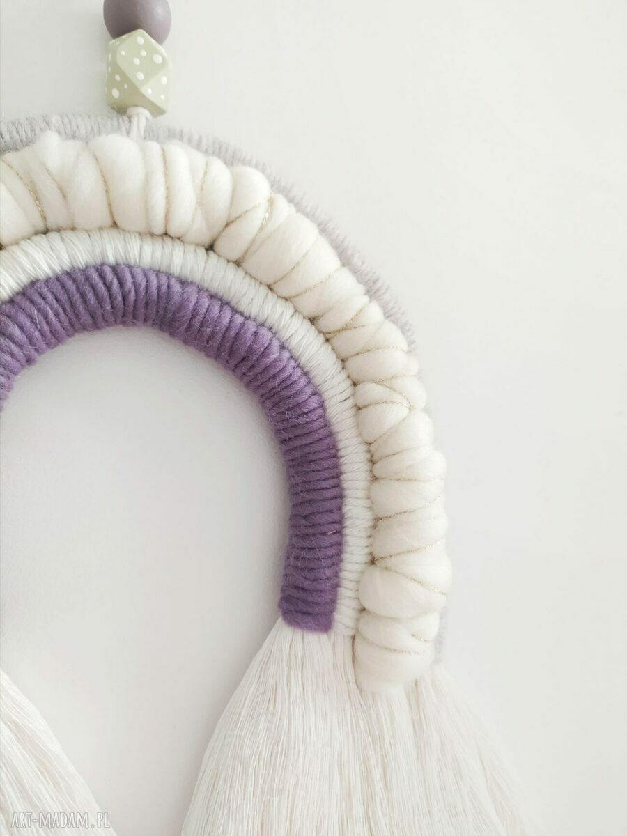 Makramowa tęcza - boho dekoracja do pokoju dziecka