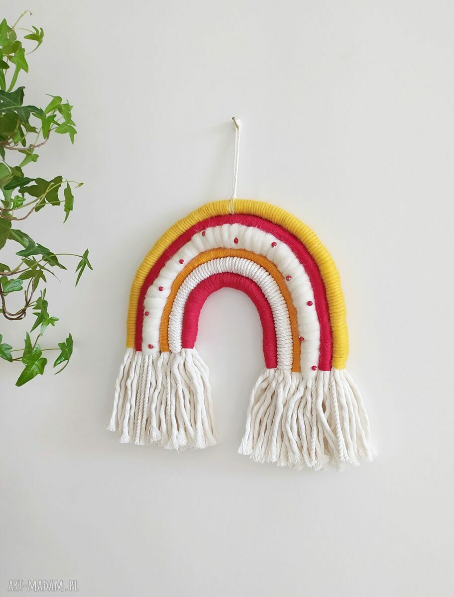 Makrama tęcza do pokoju dziecka - boho handmade