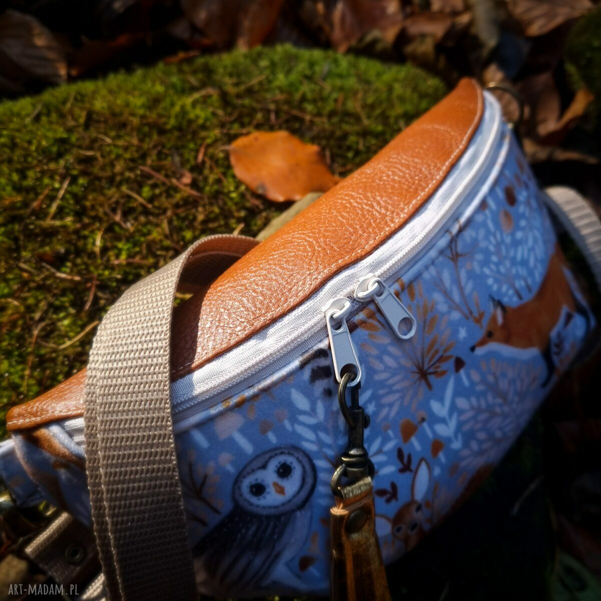 mini: NERECZKA PÓŁKSIĘŻYC LEŚNA Ręczne wykonanie