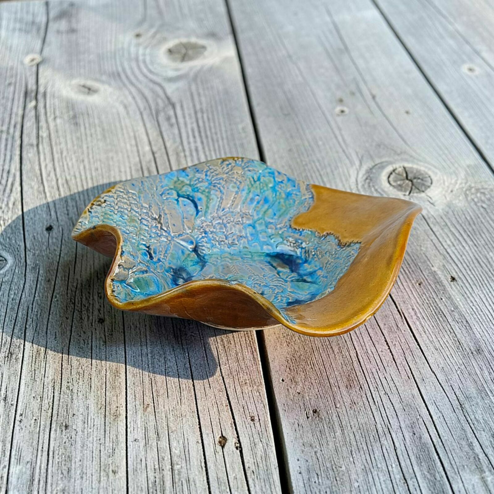 Mała patera ceramiczna ręcznie robiona
