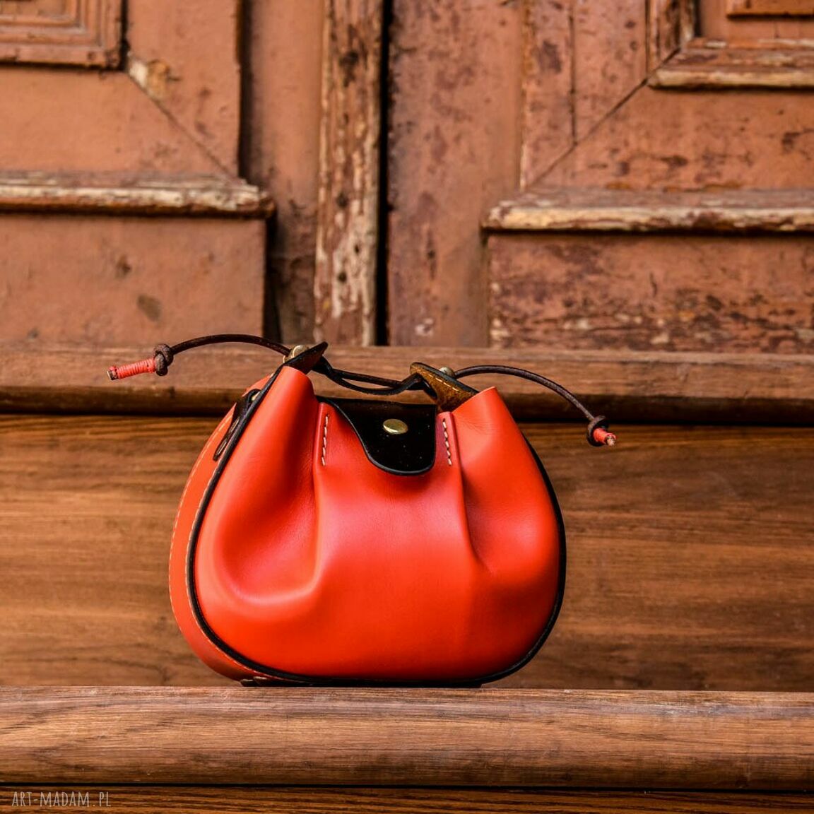Mała torebeczka Mili od LadyBuQ - czerwona torba na lato