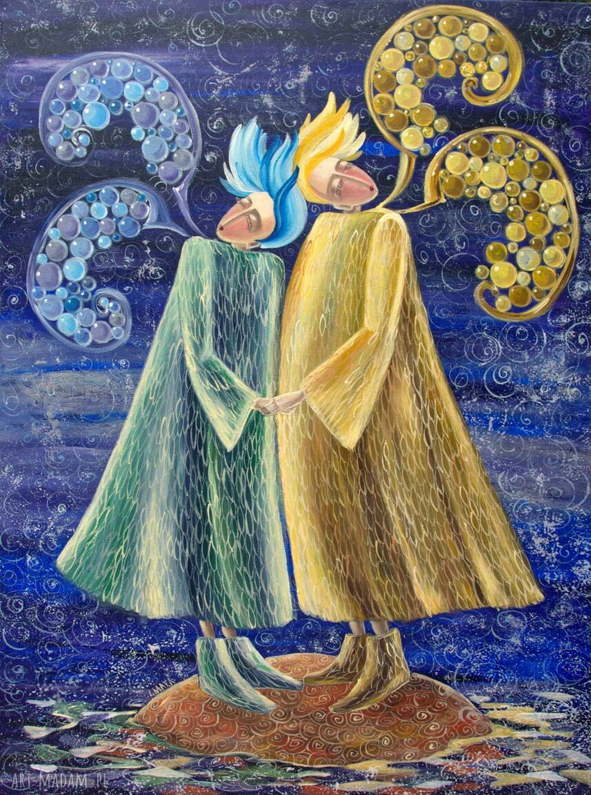 Mała wyspa wielkiej miłości - obraz giclee na płótnie Canvas