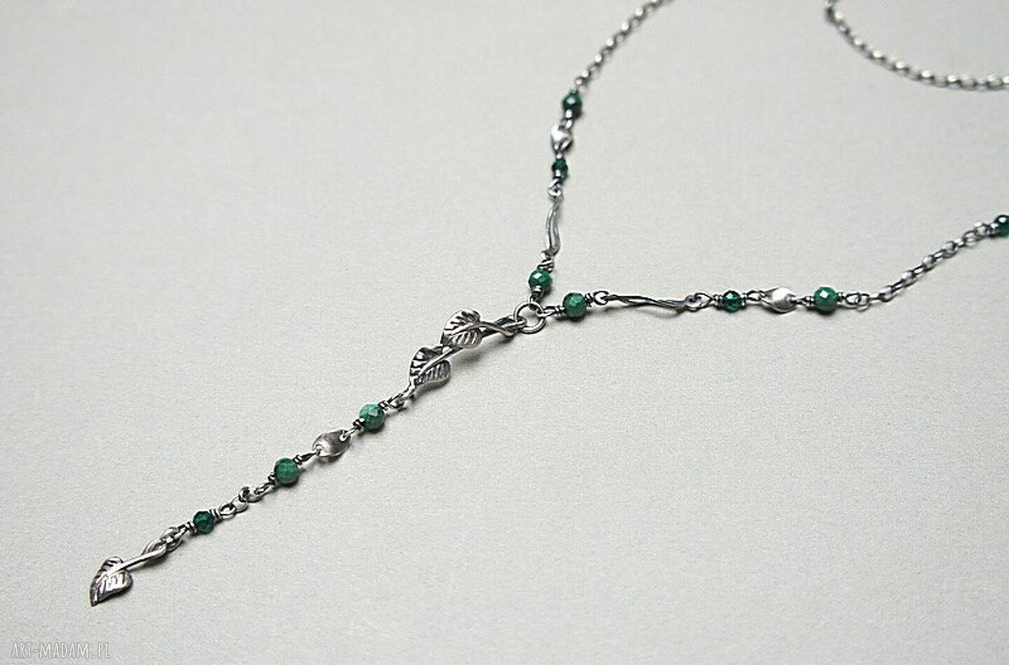 naszyjniki: Zielone pnącze vol. 2 naszyjnik Ręcznie zrobione