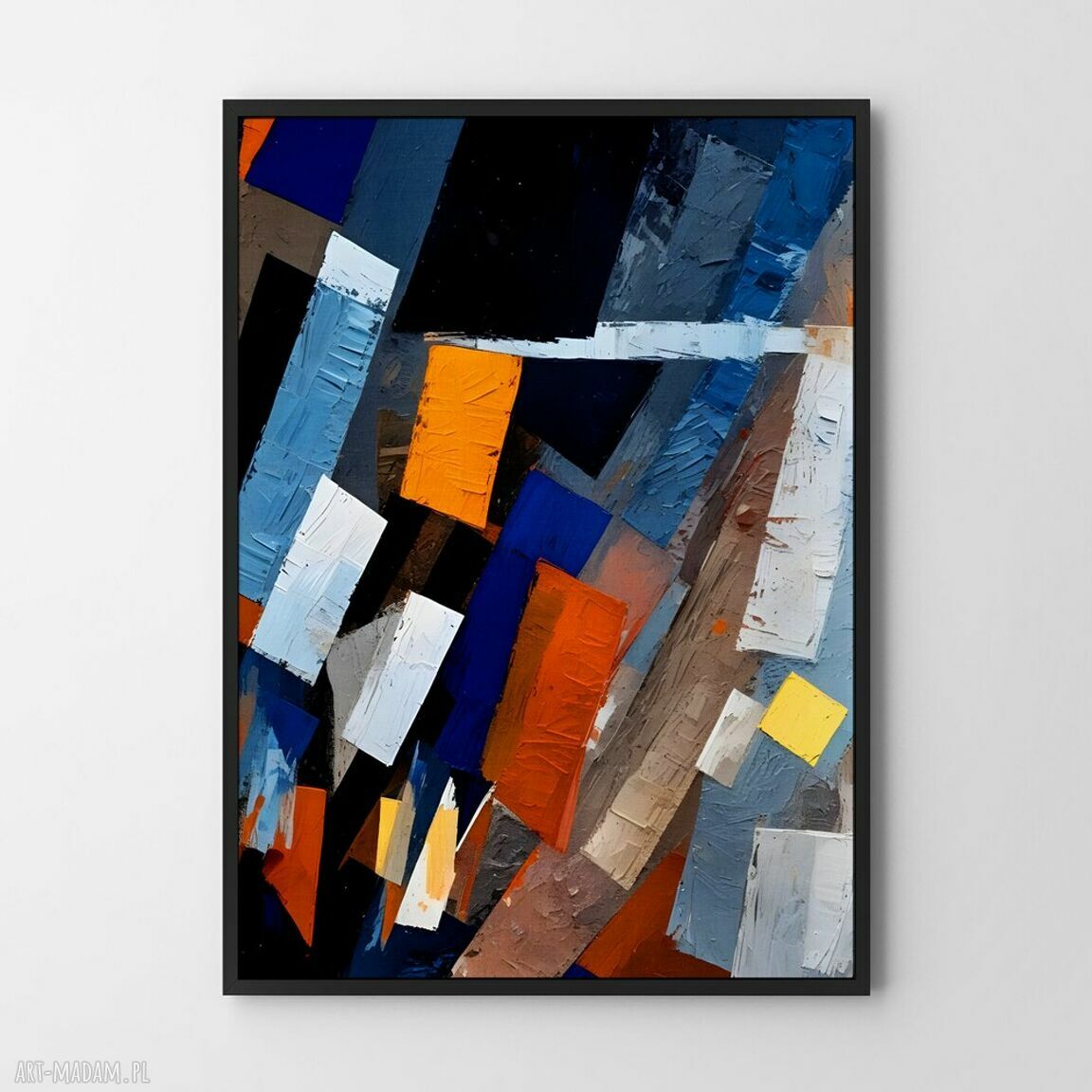 Plakat malarska abstrakcja 61x91 cm - dekoracja do salonu