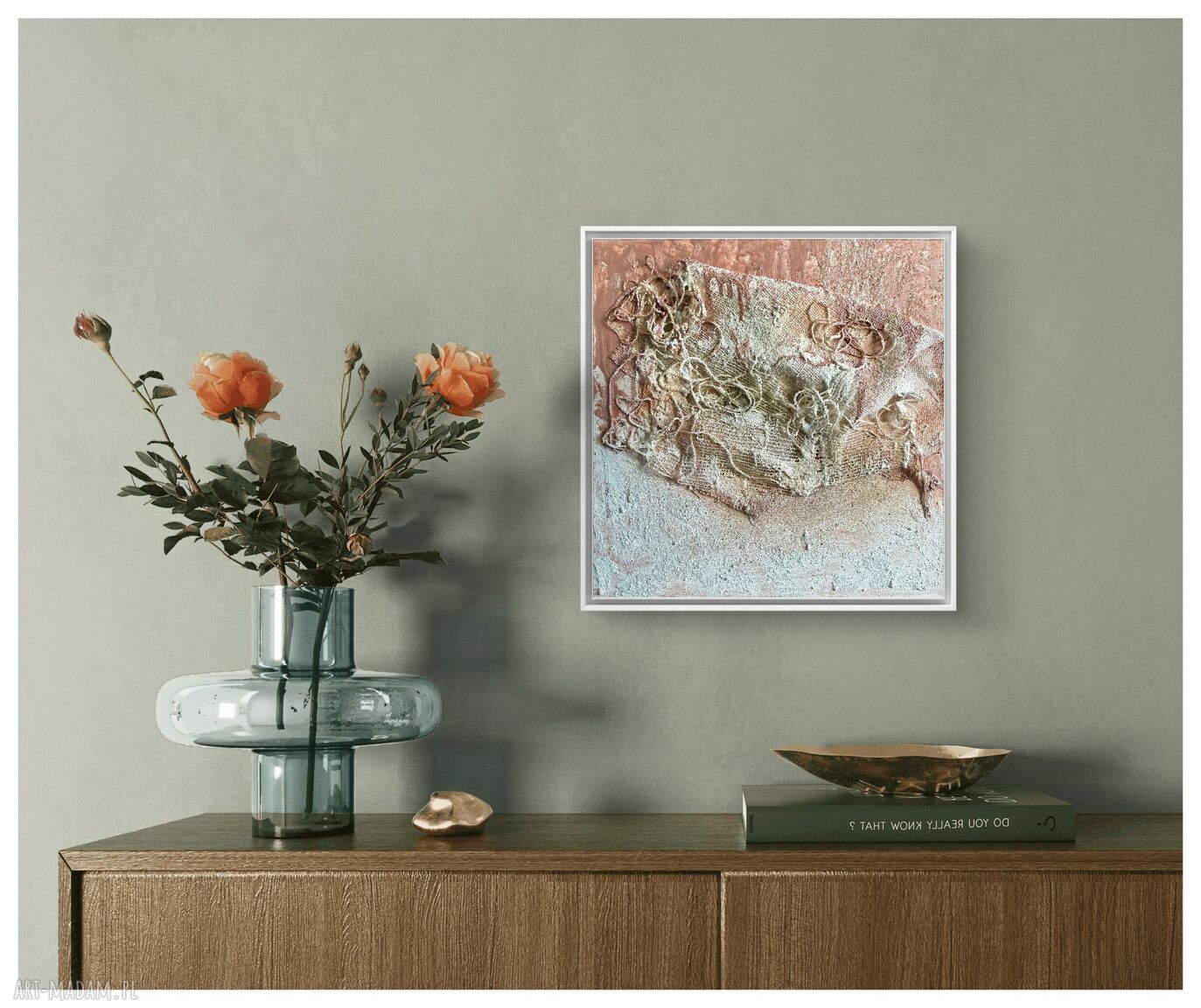 Struktury - Śnienie (Structures - Dream on) - obraz strukturalny 40x40 cm