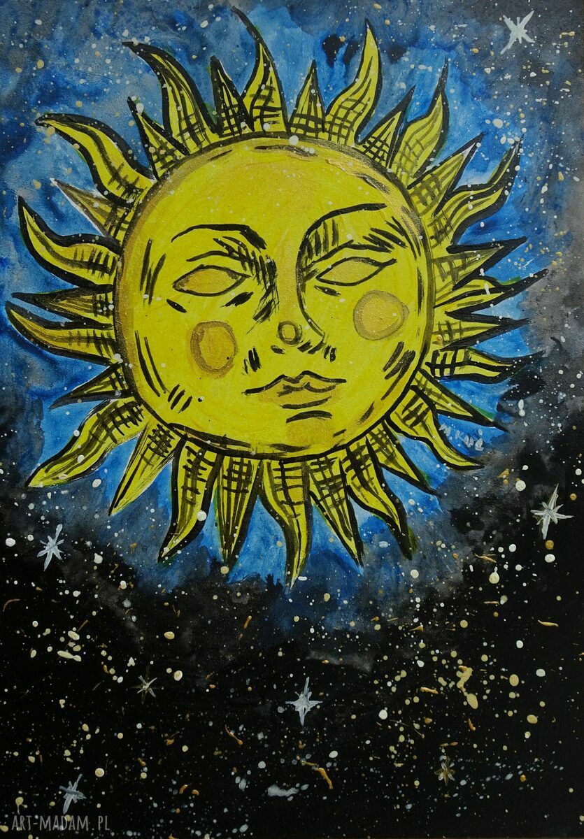 Obraz do salonu Astrologia - akryl na płycie A4, limitowana edycja