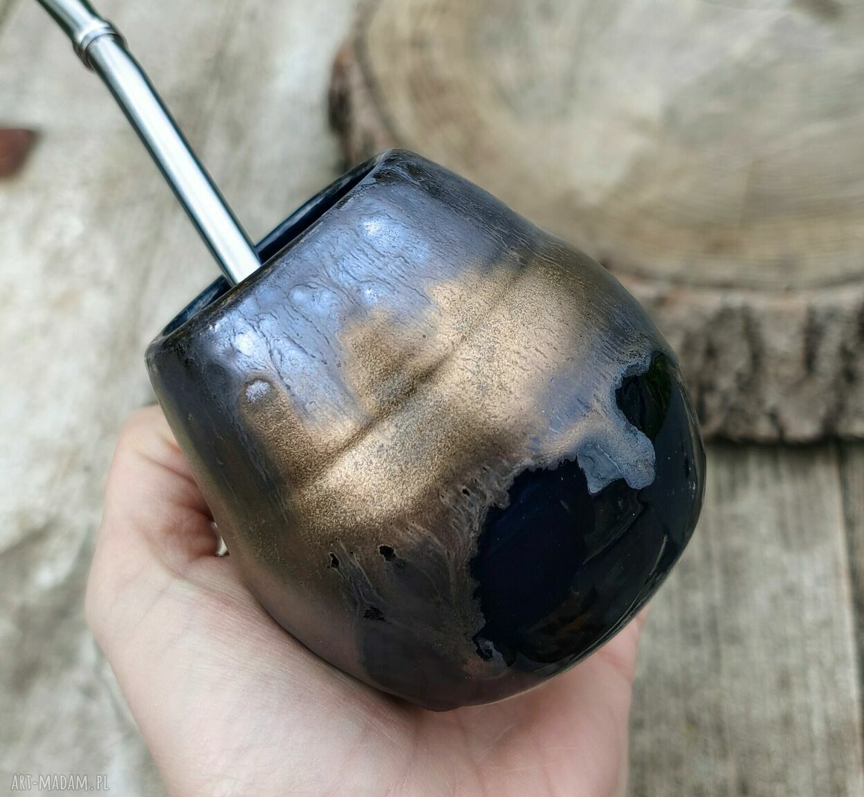 Małe ceramiczne matero do yerba mate - c463