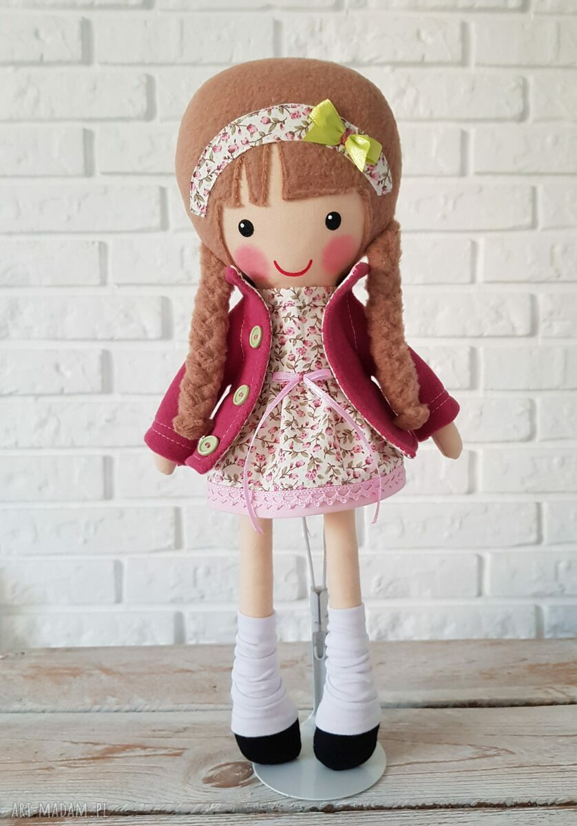 Malwinka - malowana lala przytulanka (ok. 40 cm)