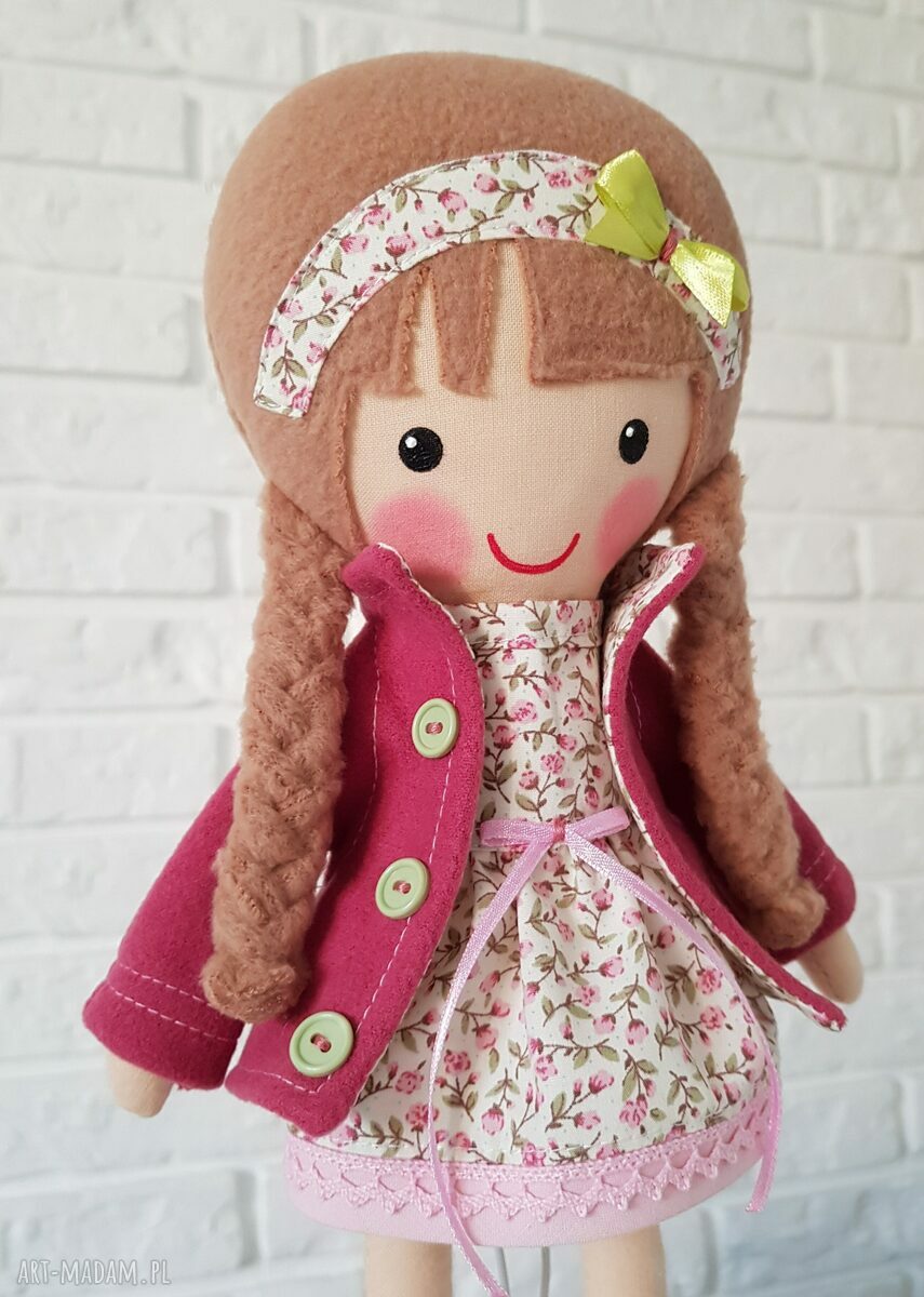 Malwinka - malowana lala przytulanka (ok. 40 cm)