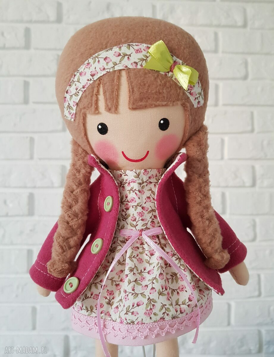 Malwinka - malowana lala przytulanka (ok. 40 cm)