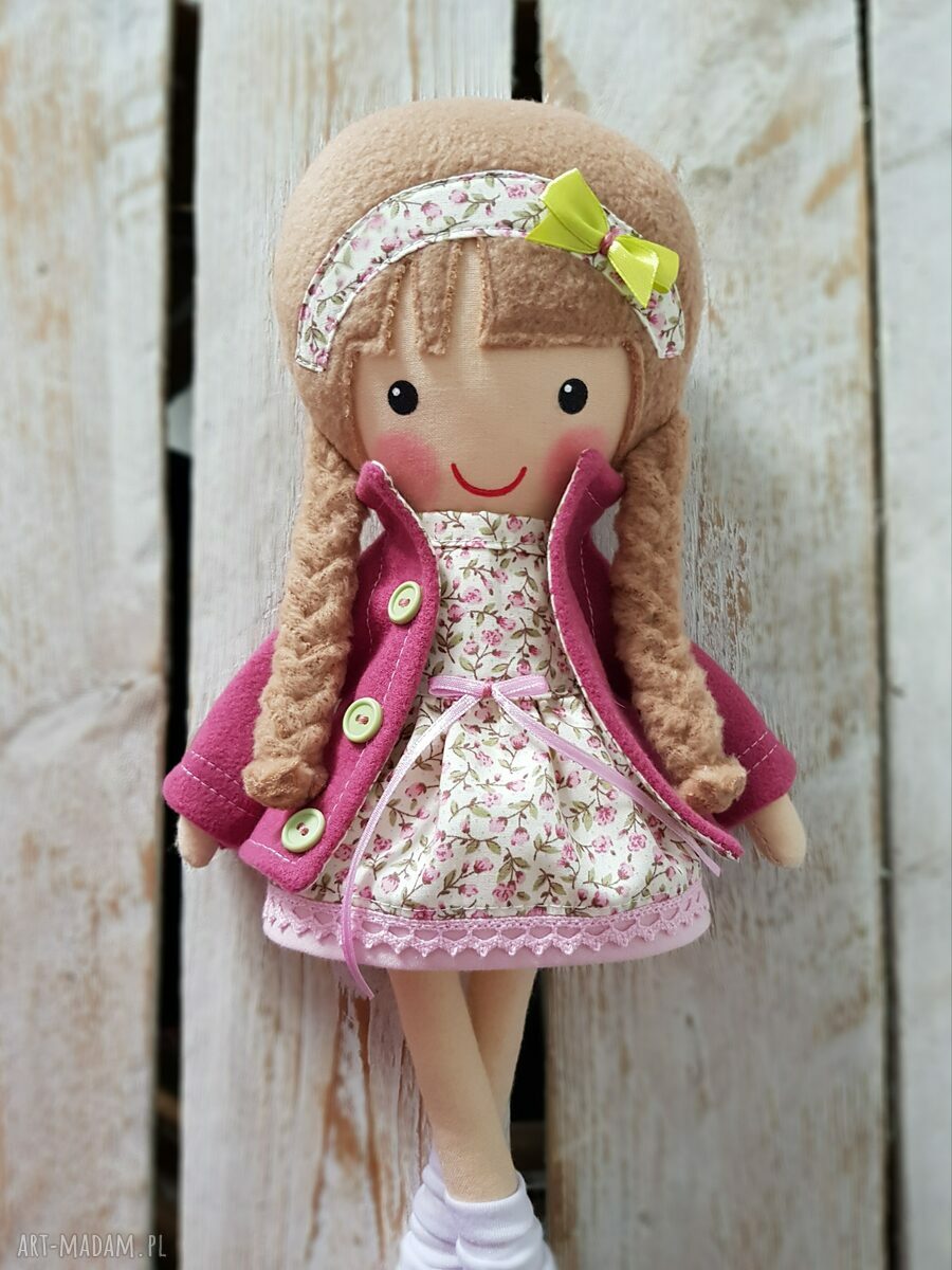 Malwinka - malowana lala przytulanka (ok. 40 cm)